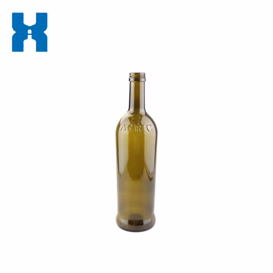 Kundenspezifische leere 750 ml runde schwarzbraune Burgunderglas-Weinflaschen mit Korkverschluss, Likör-Champagner-Flasche