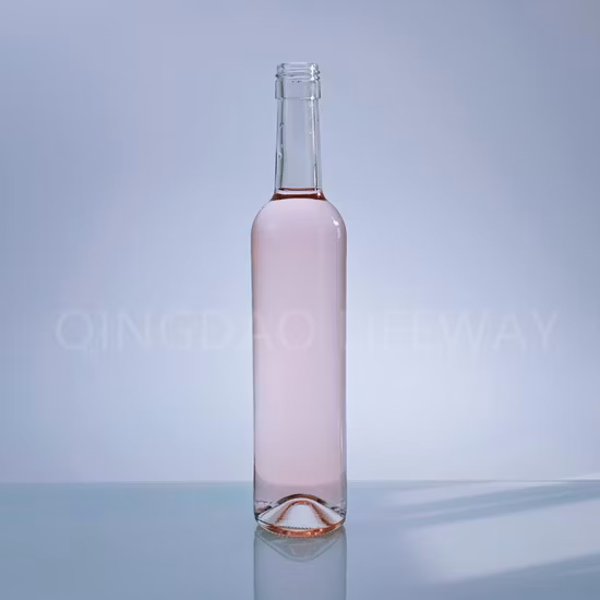 Leere Glas-Likörflasche, Burgunder-Champagner-Weinflasche, 750 ml