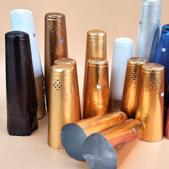 Mattfarbene, wärmeempfindliche, schrumpfbare PVC-Kapseln