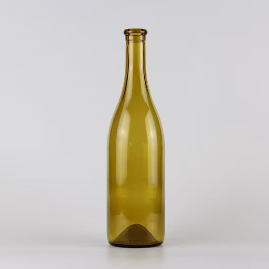 750 ml 1L 3L Weinflasche aus antikgrünem Burgunder-Bordeaux-Glas
